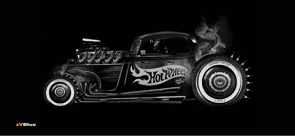 [M-CAR-HOT010] Caneca Cars HotRod - HOtwheels
