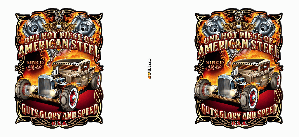 [M-CAR-HOT025] Caneca Cars HotRod - American Steel