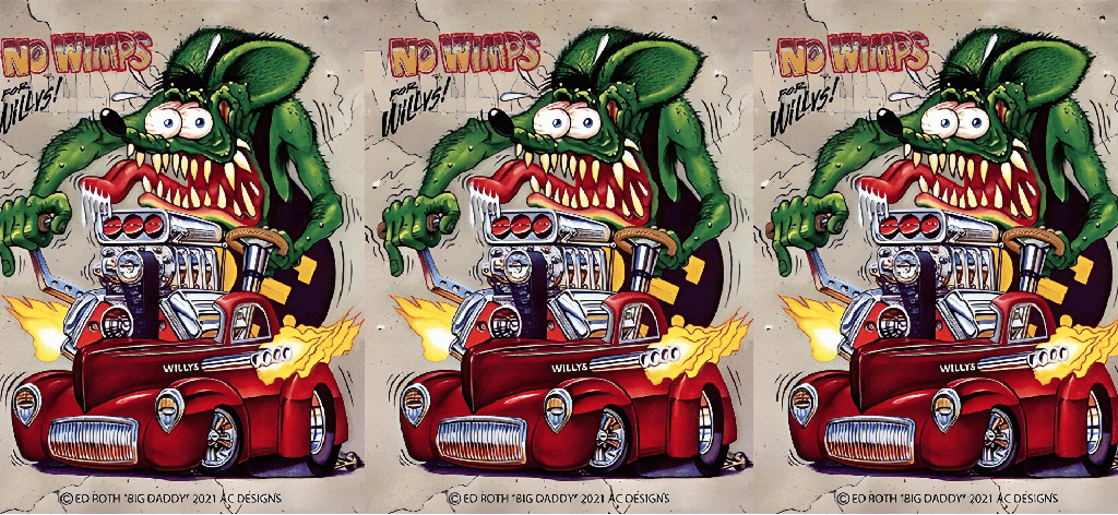 [M-CAR-HOT026] Caneca Cars HotRod - Rat Fink