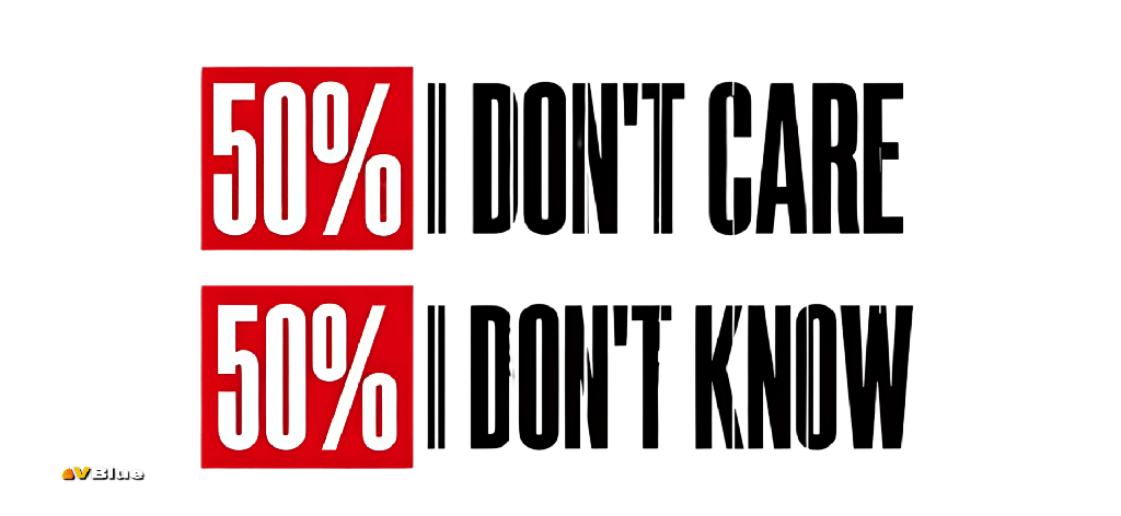 [M-TEX010] Caneca Text - 50% I don't cara, 50% I don't know