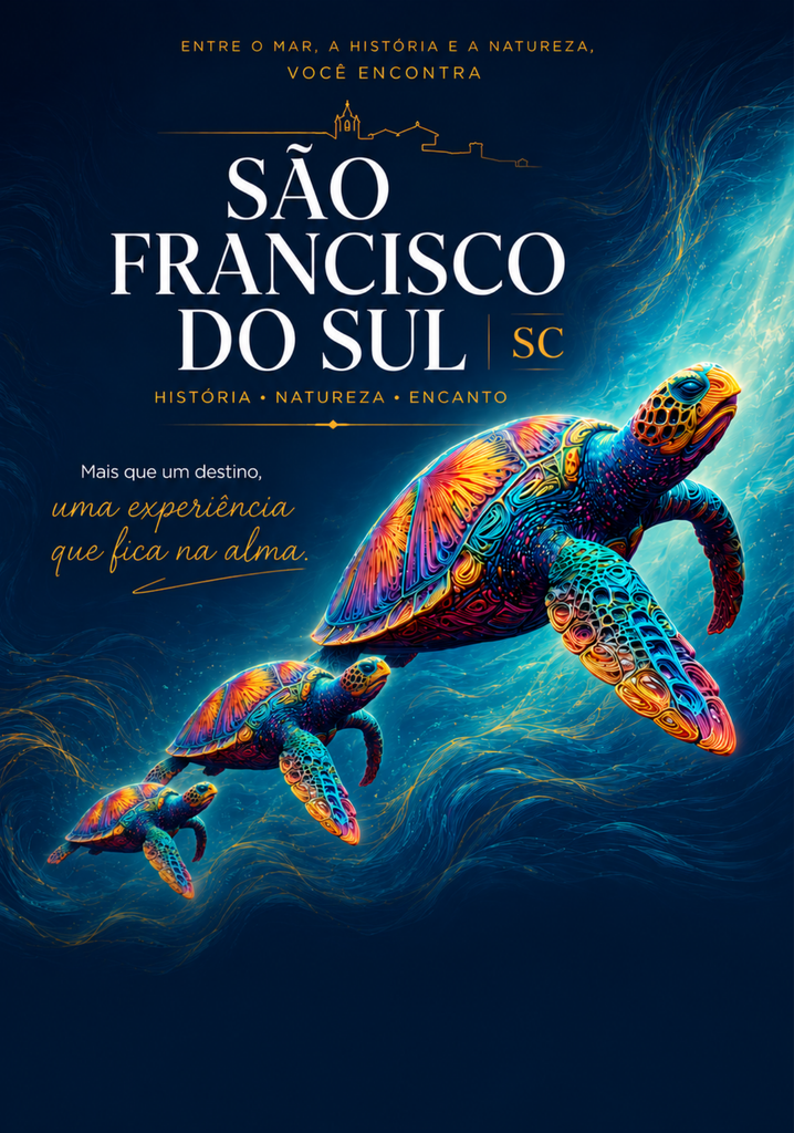 Camisa Nature Collection São Francisco do Sul - Tartaruga (B01 | P, C01 | Masculino)