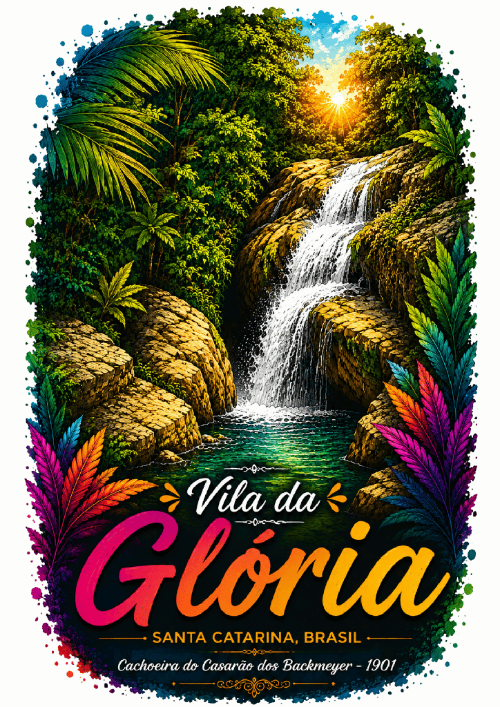 Camisa Nature Collection Vila da Glória - Cachoeira na Mata (B01 | P, C01 | Masculino)