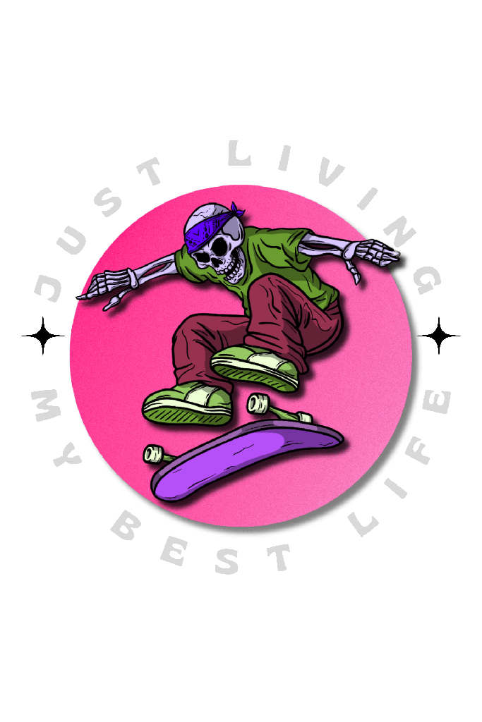 Camisa Skate - Just Living (B01 | P, C01 | Masculino)