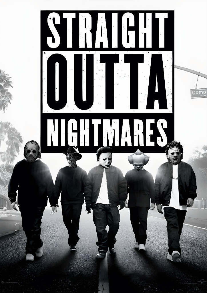 Camisa Street - Straight outta Nightmares (B01 | P, C01 | Masculino)