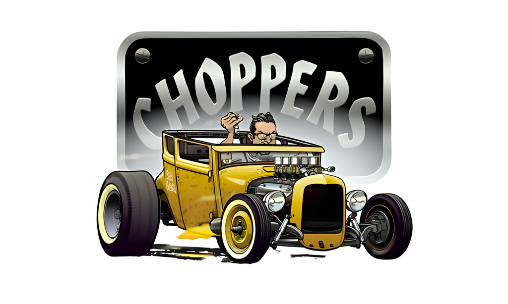 [C-CAR005-A01] Boné Cars - Choppers (A01 | Branco)