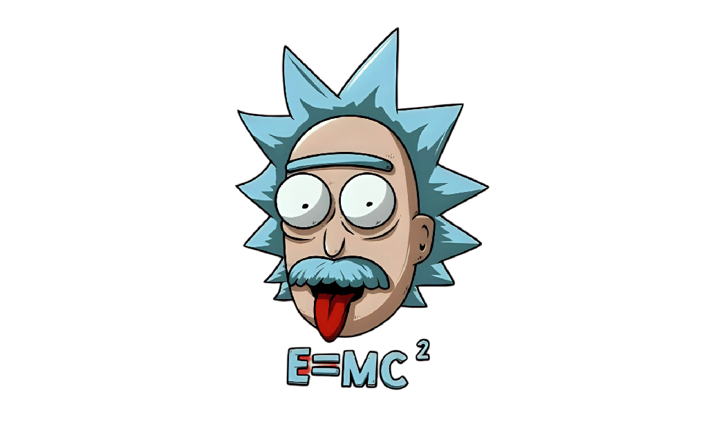 [C-STR007-A01] Boné Street - Rick E=mc² (A01 | Branco)