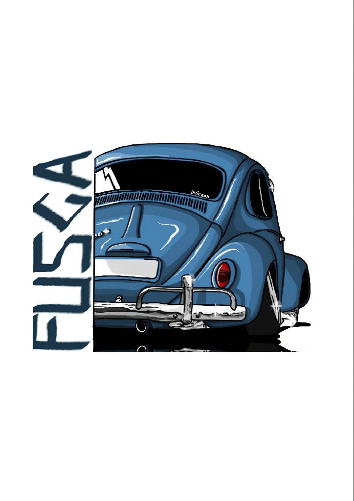 [T-CAR017] Camisa Cars - Fusca