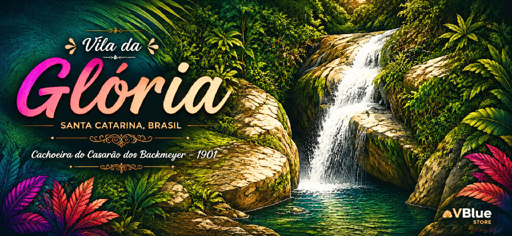 [M-NAT-VDG013] Caneca Nature Collection Vila da Glória - Cachoeira