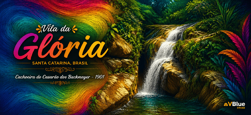 [M-NAT-VDG020] Caneca Nature Collection Vila da Glória - Cachoeira II